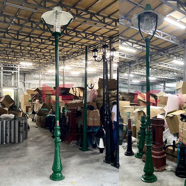 cột đèn trang trí 1 bóng, Cột Đèn Sân Vườn DC-09