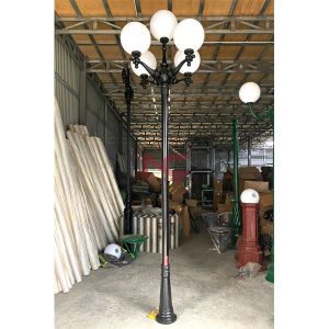 cột đèn trang trí sân vườn 1 bóng, Cột đèn sân vườn 5 bóng